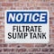 Signmission Filtrate Sump Tank, 14 in W x Rectangle, Plastic OS-2PACK-NS-P-1014-L-12505 - alternate 5